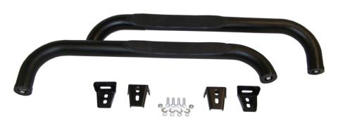 3 inch Black Tubular Side Steps for 87-06 Jeep YJ, TJ Wrangler w/o Unlimited RT Off Road
