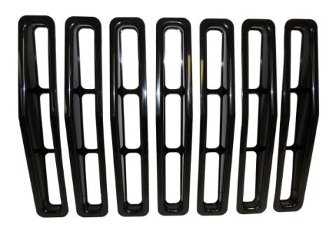 Grille Insert Set, Black, Snap-In RT Off Road