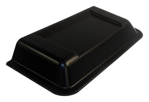 Black Plastic Cowl Scoop for 2007-2018 Jeep JK Wrangler Peel and Stick Install RT Off Road