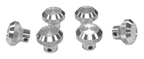 Billet Aluminum Dash Control Knob Set for 76-86 Jeep CJ-5, CJ-7, CJ-8 Set of 6 RT Off Road