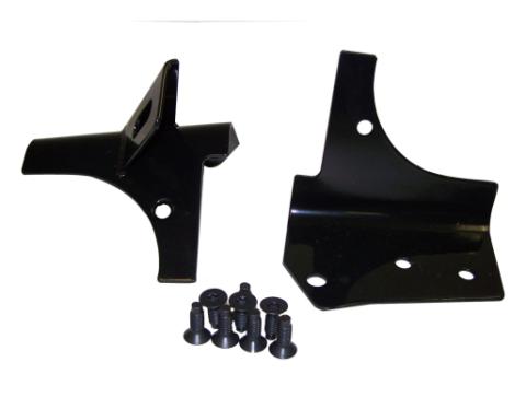 Windshield Light Mount Bracket set, Left &amp; Right Front, Black, w/ Hardware RT Off Road