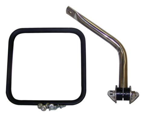 Chrome Arm &amp; Mirror Kit for 55-86 CJ-5, CJ-6, CJ-7, CJ-8 Right (Passenger) Side RT Off Road