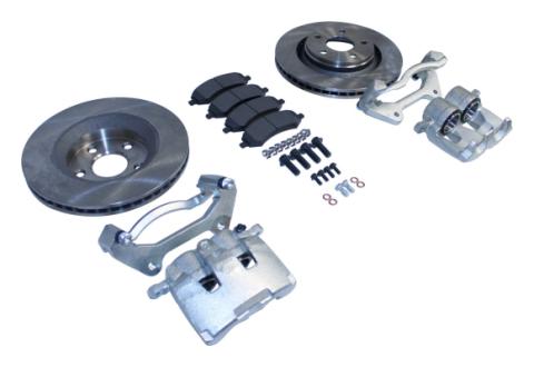 Jeep JK Wrangler Front Big Brake Kit w/ Vented Rotors &amp; Dual Piston Calipers RT Off Road