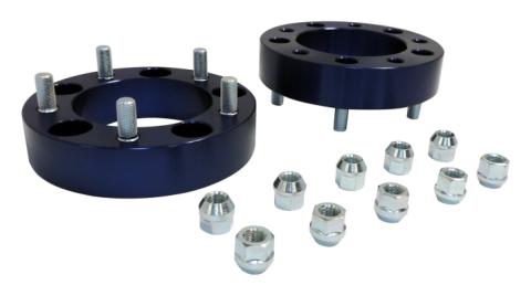 1.5 inch Wide Blue Anodized Wheel Spacer Set for 76-86 Jeep CJ-5, CJ-7, CJ-8 RT Off Road
