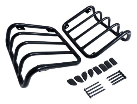 Tail Light Guard 2007-2018 JK Wrangler Black Powder Coated Stainless Steel w/2 Guards And Hardware RT Off Road