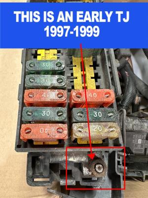 1997-2002 Jeep Wrangler TJ / LJ Battery Cable Kit 2.5 Liter 2/0 Gauge Battery Cable Big7Kits