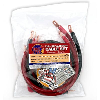2005-2010 Jeep Grand Cherokee WK Battery Cable Kit 5.7 Liter 1/0 Gauge Battery Cable Big7Kits