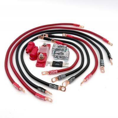 1991-1995 Jeep Wrangler YJ Battery Cable Kit 2.5 Liter 2 Gauge Battery Cable Big7Kits