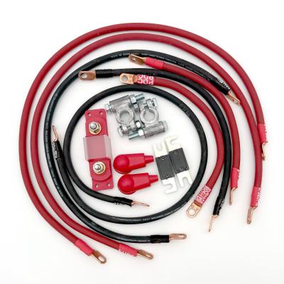 1991-1995 Jeep Wrangler YJ Battery Cable Kit 4.0 Liter 1/0 Gauge Battery Cable Big7Kits