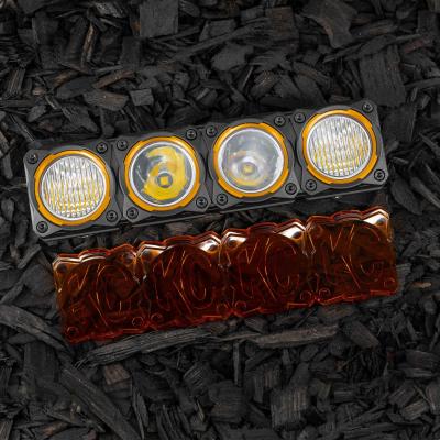 Head Light Cover Shield Flex Era Bar 10 Inch Amber Each KC HiLiTES