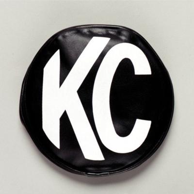 Head Light Cover 8 Inch KC Vinyl Black/White Pair KC HiLiTES