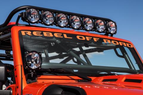 KC Pro6 Gravity LED 50 Inch Straight Light Bar 8 Light Combo System Universal KC HiLiTES