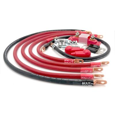 Jeep CJ Battery Cable Kit 1/0 Gauge Battery Cable AMC V8 Big7Kits