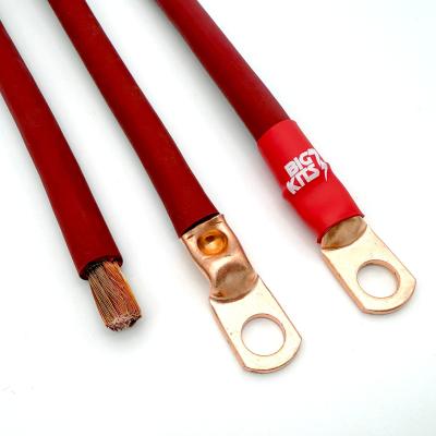 1991-1995 Jeep Wrangler YJ Battery Cable Kit 4.0 Liter 4 Gauge Battery Cable w/Black Red/Spyder Wrap Big7Kits