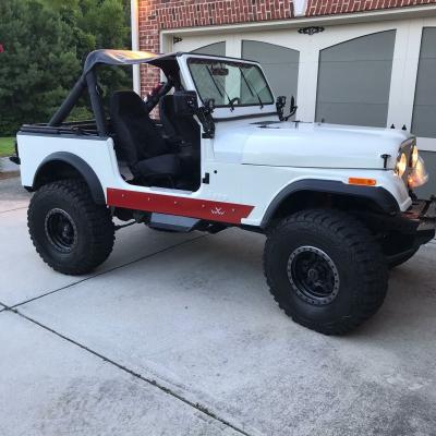 Jeep Rock Sliders No Tubing Bare Steel For 76-87 Jeep CJ7 81-85 Jeep Scrambler Wizard Works Offroad