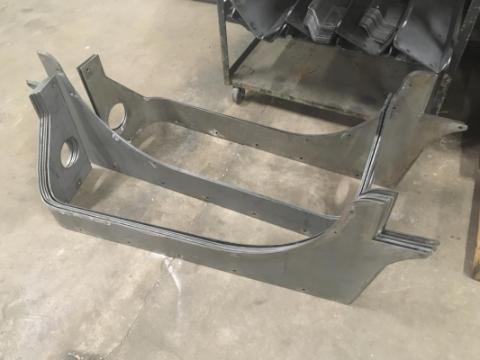 Jeep CJ7 Comp Cut Rear Armor Bare Steel For 76-87 Jeep CJ7 Wizard Works Offroad