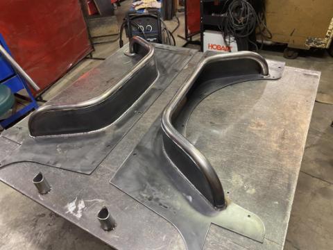 Jeep CJ7 Rear Armor w/Tube Flares Bare Steel For 76-87 Jeep CJ7 Wizard Works Offroad