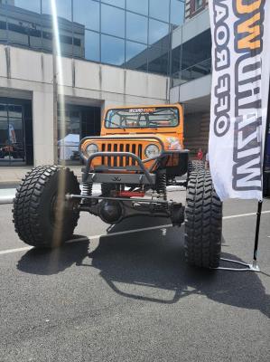 Jeep Stubby Bumper with Grill Hoop Bare Steel For 76-87 Jeep CJ7 81-85 Jeep Scrambler Wizard Works Offroad
