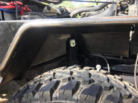 Jeep YJ Tube Fenders Negative Flare Bare Steel For 87-95 Wrangler YJ Wizard Works Offroad