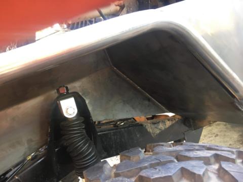 Jeep YJ Tube Fenders Negative Flare Bare Steel For 87-95 Wrangler YJ Wizard Works Offroad