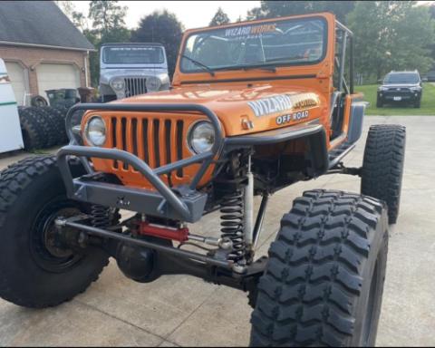 Jeep YJ Tube Fenders Negative Flare Bare Steel For 87-95 Wrangler YJ Wizard Works Offroad
