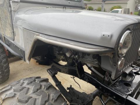 Jeep YJ Tube Fenders Negative Flare Bare Steel For 87-95 Wrangler YJ Wizard Works Offroad