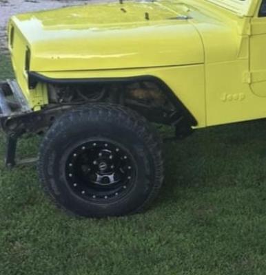 Jeep YJ Tube Fenders Negative Flare Bare Steel For 87-95 Wrangler YJ Wizard Works Offroad