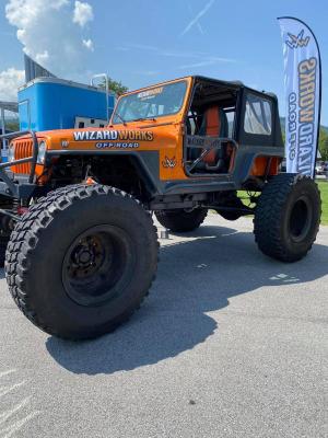 Jeep YJ Rock Sliders Bare Steel For 87-95 Wrangler YJ Wizard Works Offroad