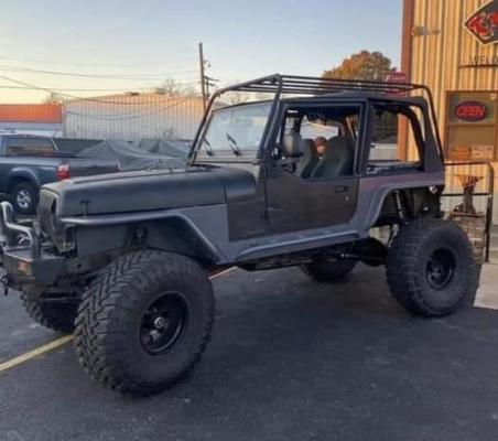 Jeep YJ Rock Sliders Bare Steel For 87-95 Wrangler YJ Wizard Works Offroad