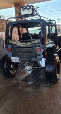 Jeep YJ Comp Cut Rear Armor w/ Tube Flares Bare Steel For 87-95 Wrangler YJ Wizard Works Offroad