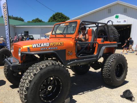 Jeep YJ Stubby Front Bumper Bare Steel For 87-95 Wrangler YJ Wizard Works Offroad