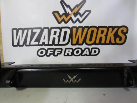 Jeep YJ Stubby Front Bumper w/Stinger Bare Steel For 87-95 Wrangler YJ Wizard Works Offroad