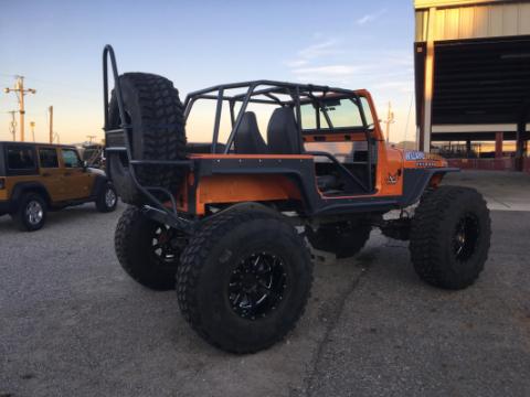 Jeep YJ Rear Bumper and Swing Down Tire Carrier Bare Steel For 87-95 Wrangler YJ Wizard Works Offroad