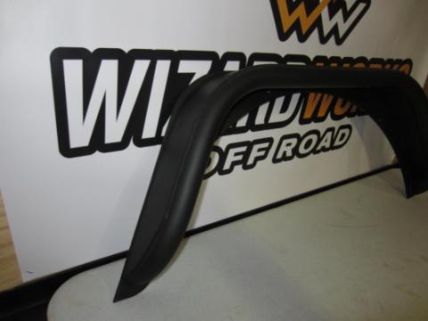 Jeep YJ Rear Tube Flares Bare Steel For 87-95 Wrangler YJ Wizard Works Offroad