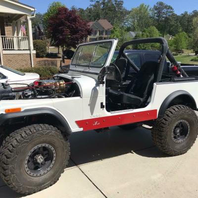 Jeep Bare Steel Rock Sliders No Tubing For 81-85 Jeep Scrambler Wizard Works Offroad