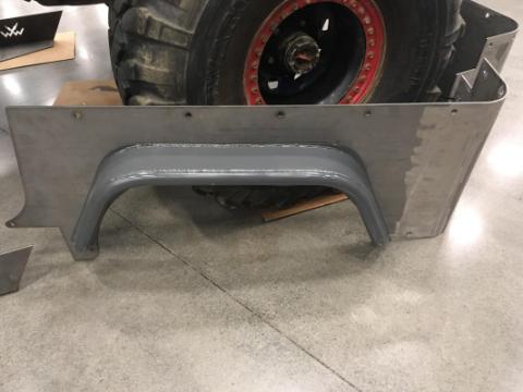 Jeep Scrambler Rear Tube Flares Bare Steel For 81-85 Jeep Scrambler Wizard Works Offroad