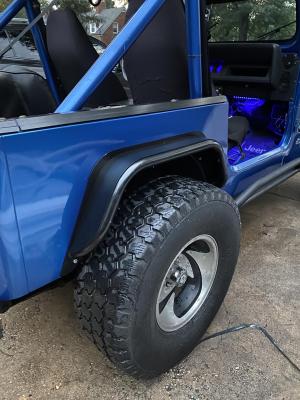 Jeep Scrambler Rear Tube Flares Bare Steel For 81-85 Jeep Scrambler Wizard Works Offroad