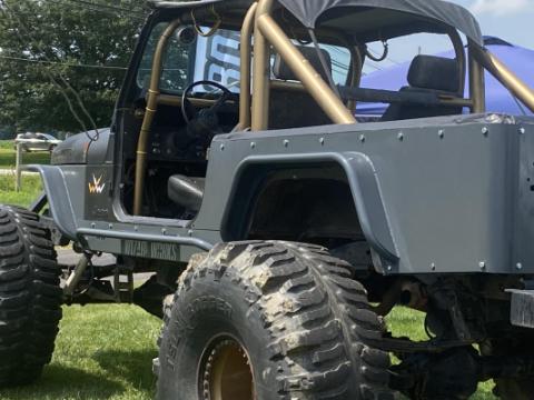 Jeep Scrambler Rear Tube Flares Bare Steel For 81-85 Jeep Scrambler Wizard Works Offroad