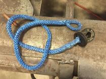Splicer 3/8-1/2 Inch Synthetic Rope Splice On Shackle Mount Black Factor 55