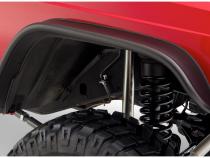 Black Jeep Flat Style Textured Finish Front Fender Flares For 1984-2001 Jeep Cherokee Bushwacker