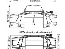 12k Standard Series Winch With Synthetic Rope Bulldog Winch