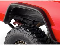 Black Jeep Flat Style Textured Finish 4-Piece Fender Flare Set For 1984-2001 Jeep Cherokee Bushwacker