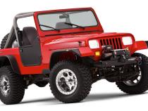 Black Jeep Flat Style Textured Finish 4-Piece Fender Flare Set For 1987-1995 Jeep Wrangler YJ (Excludes Renegade) Bushwacker