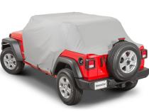 Jeep JL Full Door Cab Cover For 18-2024 Wrangler JLU 4 Door Gray Denim All Top/Top Hardware Removed MasterTop