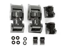 Hood Catch Kit Textured Black 2018-Present Jeep Wrangler / 20-Present Gladiator Rugged Ridge