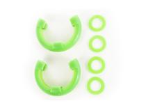 D-Ring Shackle Isolator Kit Green Pair 3/4 Inch Rugged Ridge