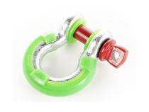 D-Ring Shackle Isolator Kit Green Pair 3/4 Inch Rugged Ridge