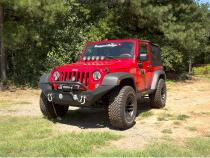 Spartan Bumper Front High Clearance Ends Overrider 07-18 JK Rugged Ridge