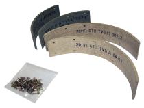 Brake Lining Set for Select 41-68 Vintage Jeep MB CJS, M38, M38-A1 w/ 9 Inch Brakes Crown Automotive