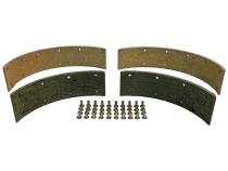 Brake Lining Set for Select 41-68 Vintage Jeep MB CJS, M38, M38-A1 w/ 9 Inch Brakes Crown Automotive